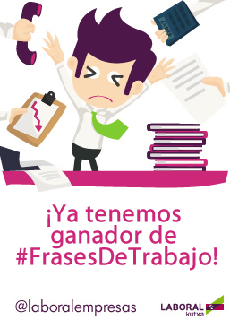 Ya tenemos un ganador del sorteo de tweets con #FrasesdeTrabajo