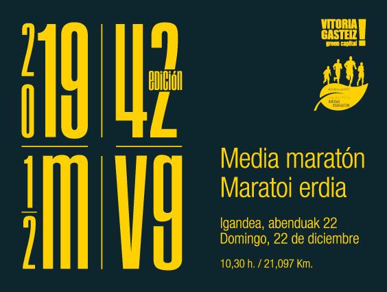 Sorteamos 6 dorsales para la Media Maratón de Vitoria-Gasteiz